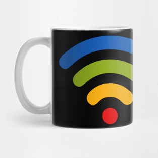 Rainbow Wi-Fi Symbol Mug